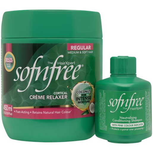 Sofn'free Cortical Cream Relaxer With Neutralising Conditioning Shampoo