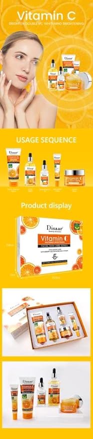 Dissar Vitamina C Facial Care Set Whitening Anti-Again Face Moisturizing