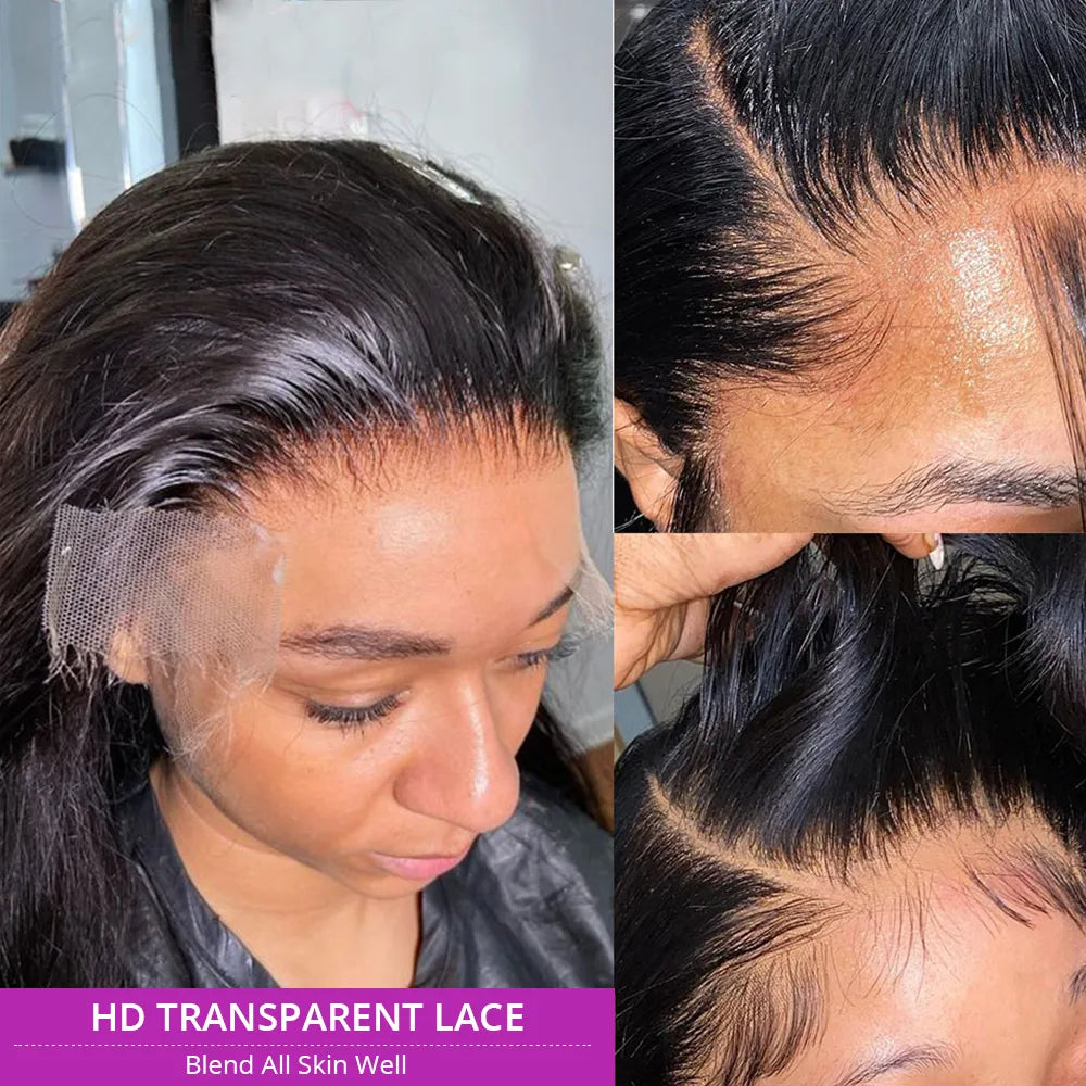 13x6 Hd Lace Frontal Wig Human Hair Straight 360 Glueless Full Lace Wigs Pre Plucked 13x4 Transparent Wig On Sale Clearance