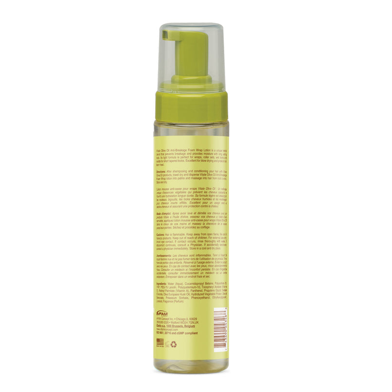Vitale Olive Oil Anti-breakage Foam Wrap Lotion-237ml 8oz