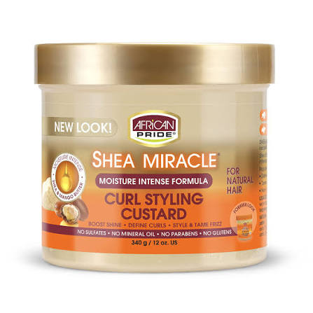 African Pride Shea Miracle Curl Styling Custard 2Oz