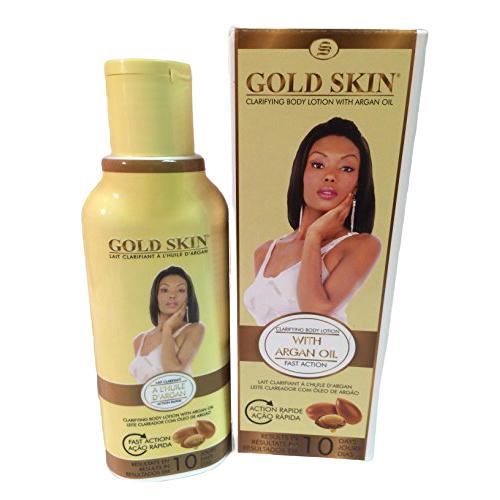 Gold Skin Clarifying Body Lotion With Argan Oil (Hydroquinone Free) 250 ml. - Beto Cosmetics