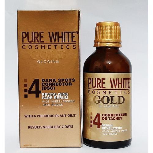 Pure White 2 Gold Dark Spot Corrector Revitalising Fade Serum - Beto Cosmetics