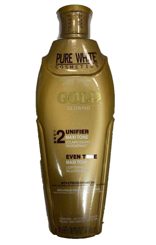 Pure White 2 Gold Glowing Even Tone Maxi Tone Lotion - Beto Cosmetics