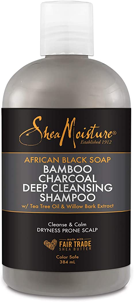 Shea Moisture African Black Soap - Bamboo Charcoal Deep Cleaning Shampoo - Beto Cosmetics