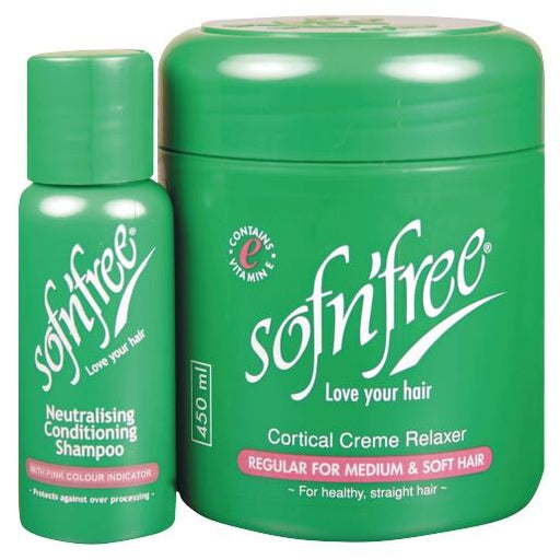 Sofn'free Cortical Cream Relaxer With Neutralising Conditioning Shampoo 450ml - Beto Cosmetics
