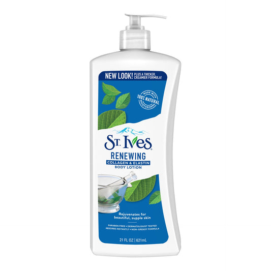 St. Ives Renewing Body Lotion, Collagen & Elastin, 21 fl oz (621 ml)