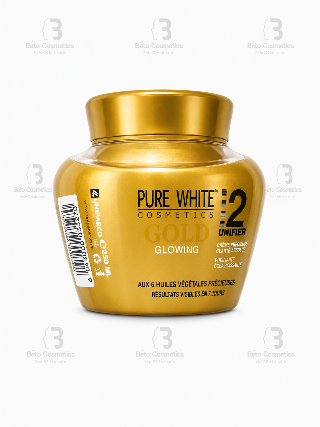 Pure White 2 Gold Glowing Even Tone brightening body Cream 250ml