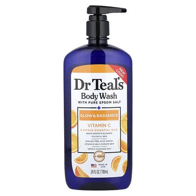 Dr. Teal's, Body Wash With Pure Epsom Salt, Glow & Radiance, 24 fl oz (710 ml)
