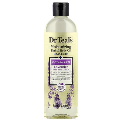 Dr. Teal's Moisturizing Bath & Body Oil, Lavender , 8.8 fl oz (260 ml)