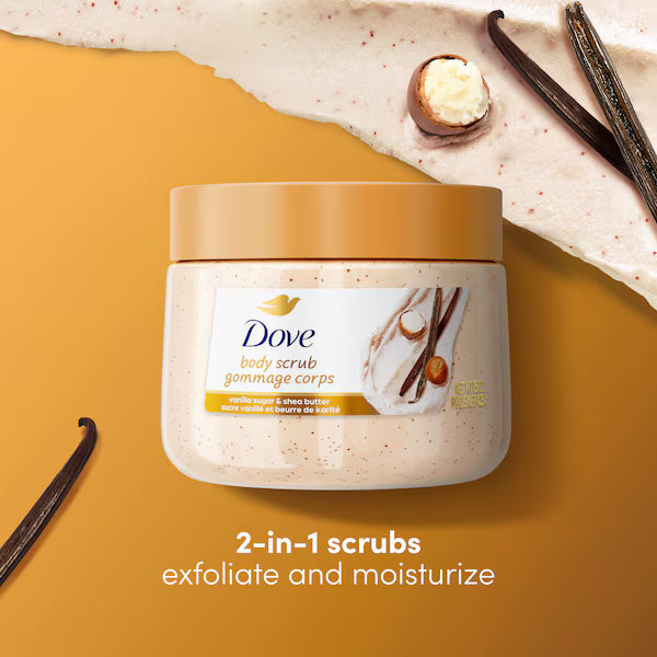 Dove Vanilla Sugar & Shea Butter Body Scrub - 425g