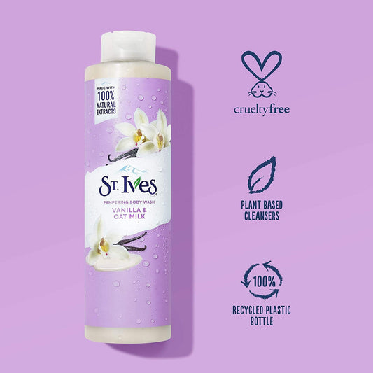 St. Ives Rose Vanila Oat Milk Body Wash 650ml