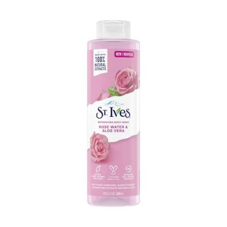 St. Ives Rose Water & Aloe Vera Body Wash 650ml