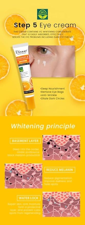 Dissar Vitamina C Facial Care Set Whitening Anti-Again Face Moisturizing