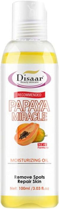Disaar Skin Care Moisturizing Whitening Body Massage Natural Papaya Essential Oil 100ml
