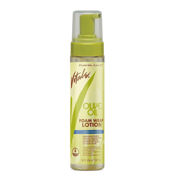 Vitale Olive Oil Anti-breakage Foam Wrap Lotion-237ml 8oz