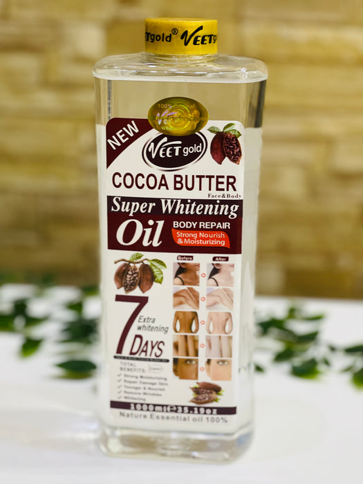 Veet Gold Cocoa Butter Super Whitening Oil 1000 ml