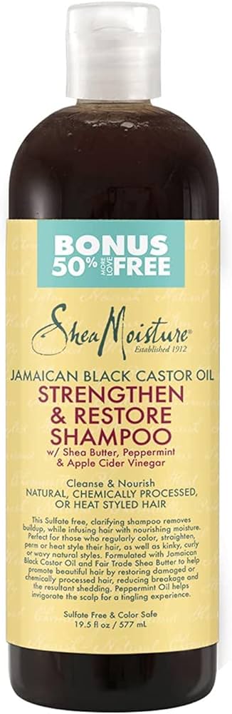 SheaMoisture Jamaican Black Castor Oil Strengthen and Restore Shampoo - 19.8 fl oz