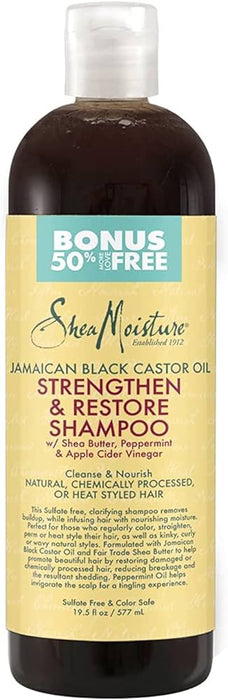 SheaMoisture Jamaican Black Castor Oil Strengthen and Restore Shampoo - 19.8 fl oz