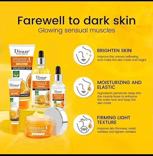Dissar Vitamina C Facial Care Set Whitening Anti-Again Face Moisturizing