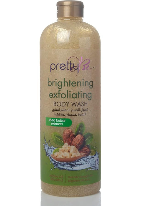 Pretty Be Brightening Exfoliating Body Wash Cocoa Butter and Vitamin E 1000ml