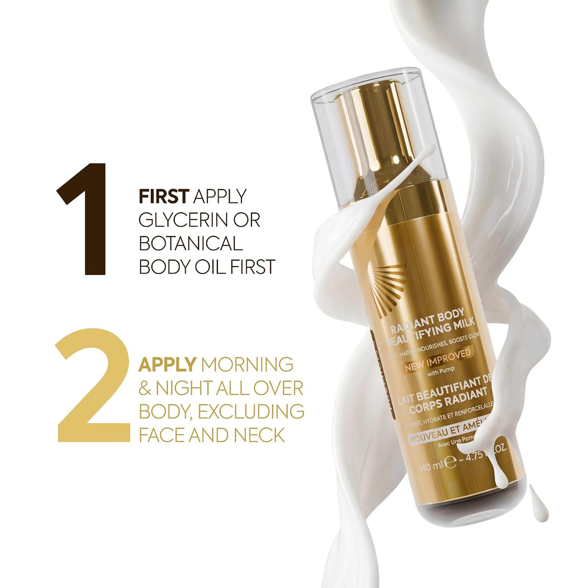 Makari Radiant Body Beautifying milk Premium  plus 140ml