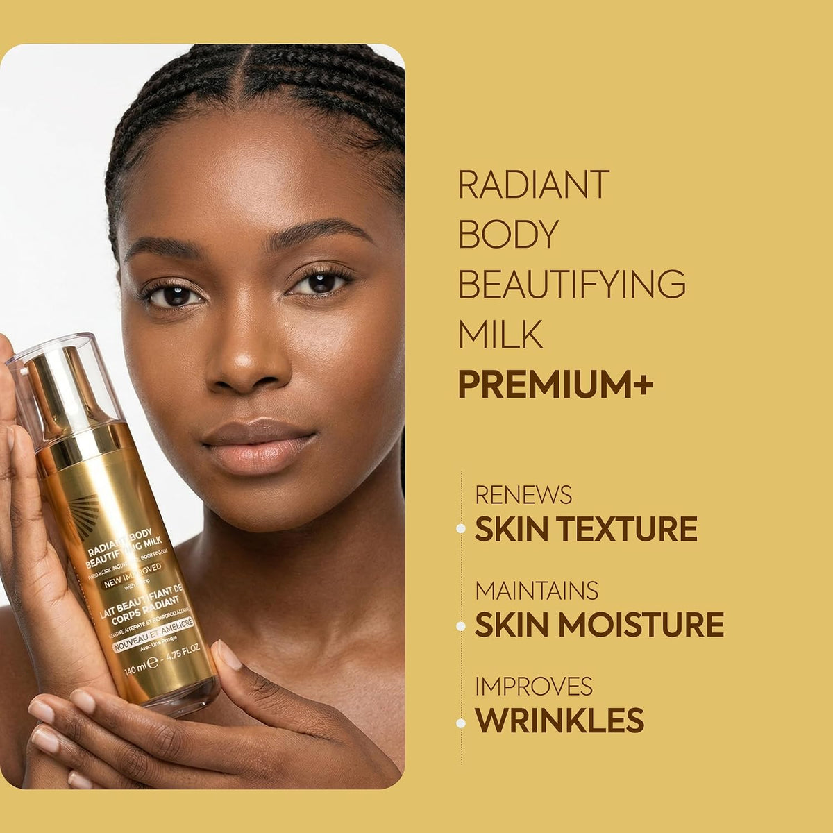 Makari Radiant Body Beautifying milk Premium  plus 140ml