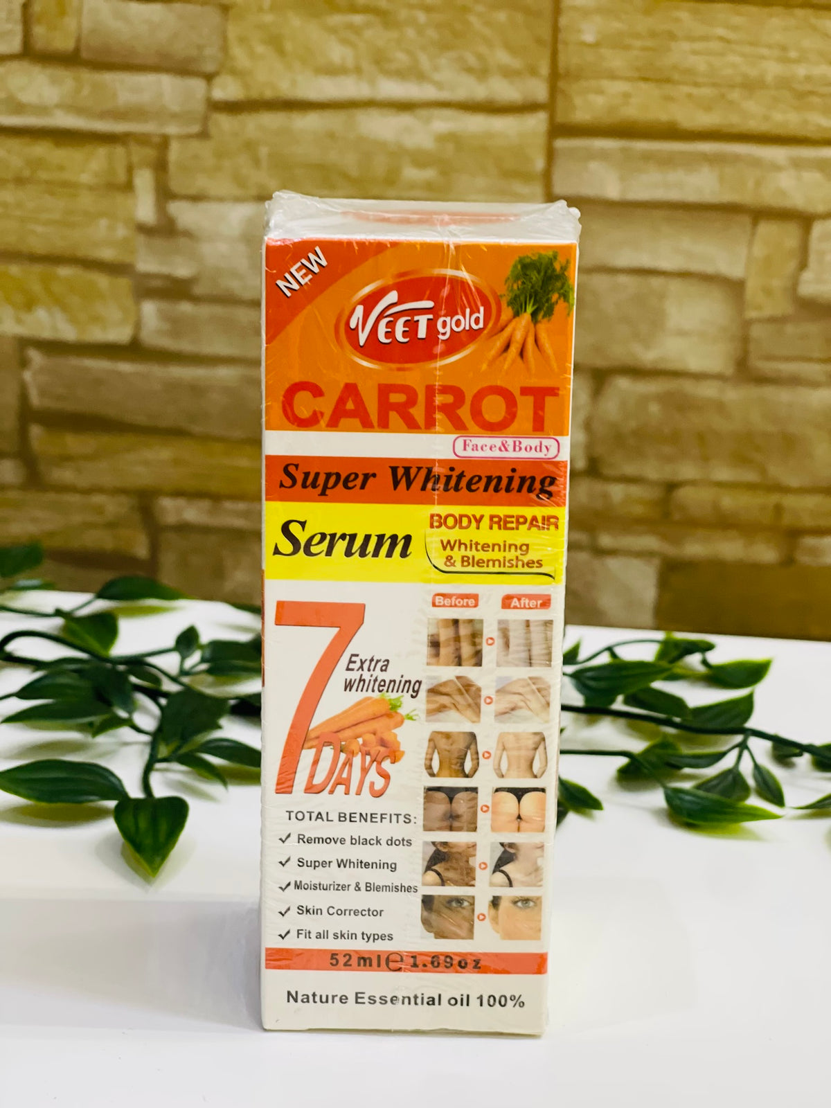 Sérum Éclaircissant Veet Gold 7D - Anti-Imperfections, SPF30, 60ml, Fabriqué En France