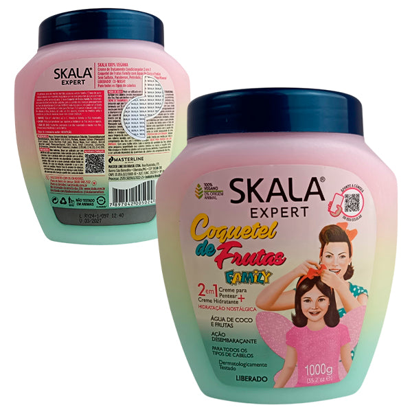 SKALA Expert Cabelo Coquetel de Frutas Family 2 em 1 Creme para 1kg