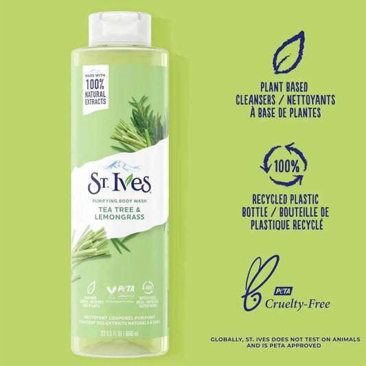 St. Ives Rose tea tree & Lemongrass Body Wash 650ml