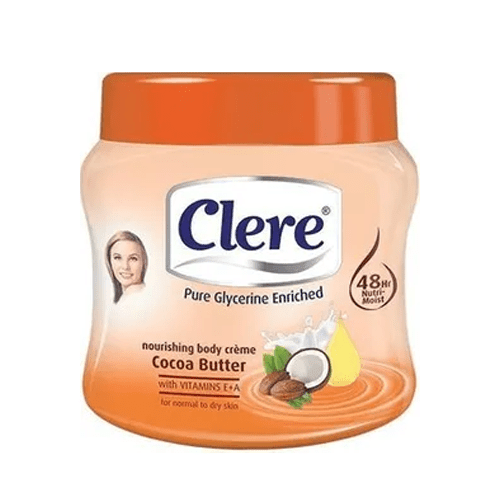 Clere Cocoa Butter Flavour Nourishing Body Cream, 500ml