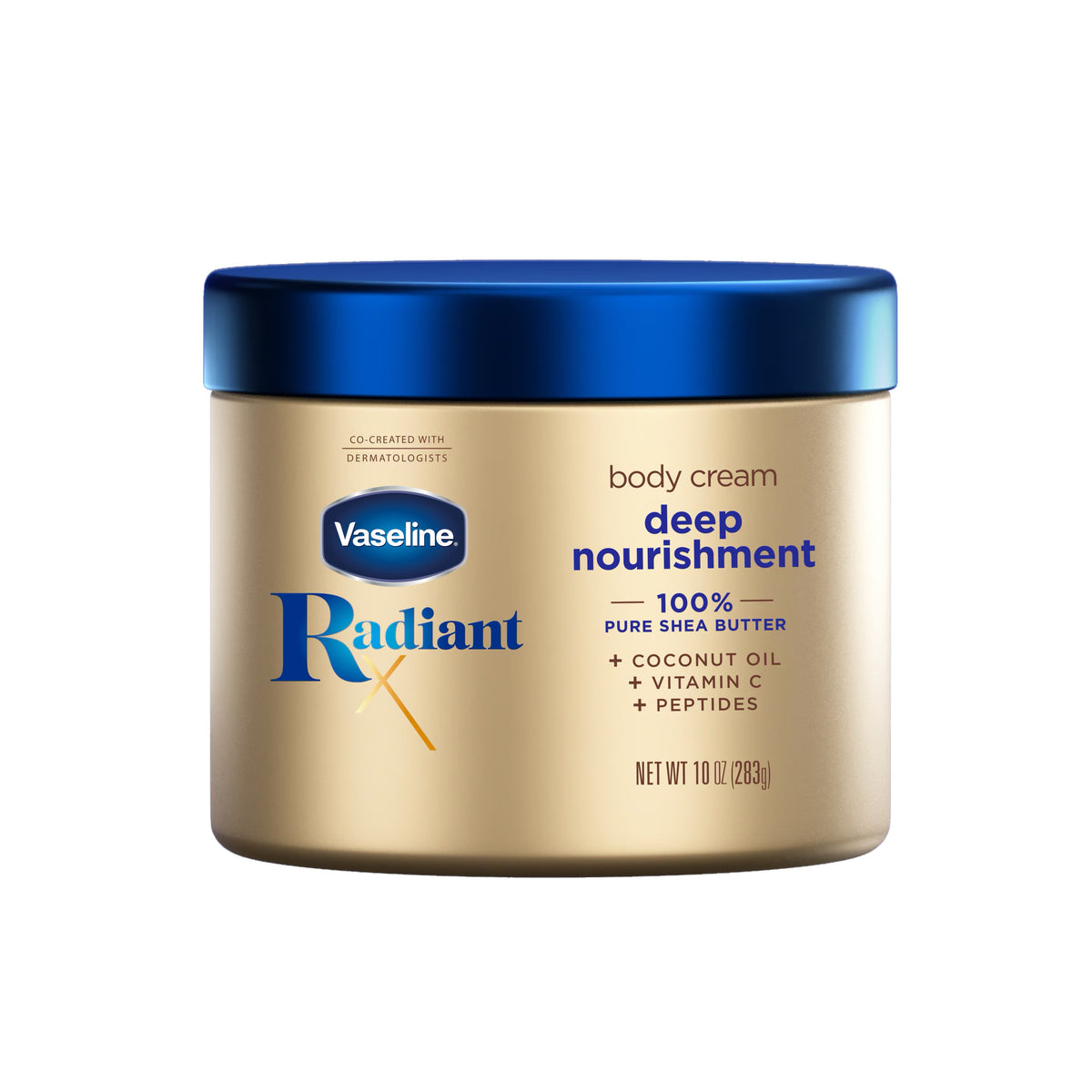 Vaseline RadiantX, Deep Nourishment Body Cream, 10 oz (283 g)