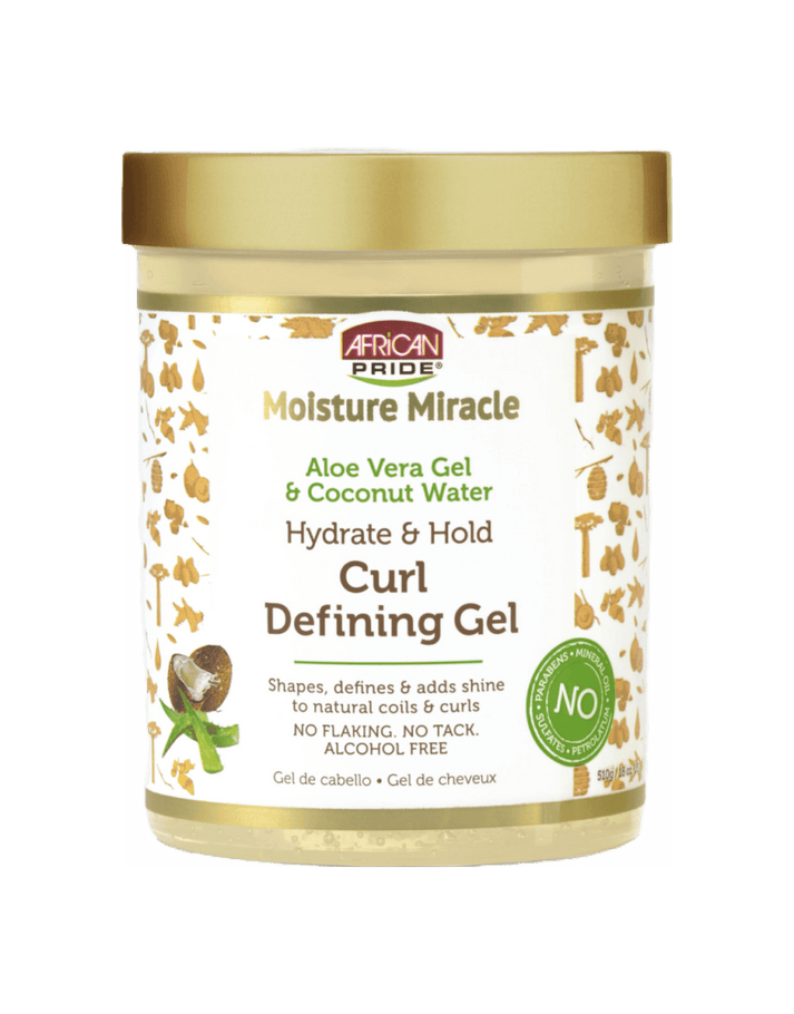African Pride Moisture Miracle Aloe & Coconut Water Hydrate & Hold Curl Defining Gel 18oz