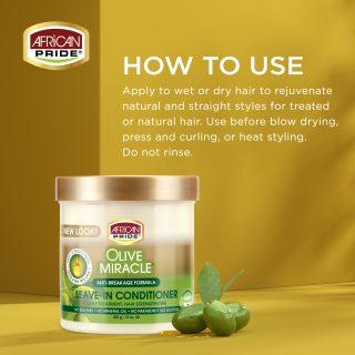 African Pride Olive Miracle Leave-In Conditioner 15oz