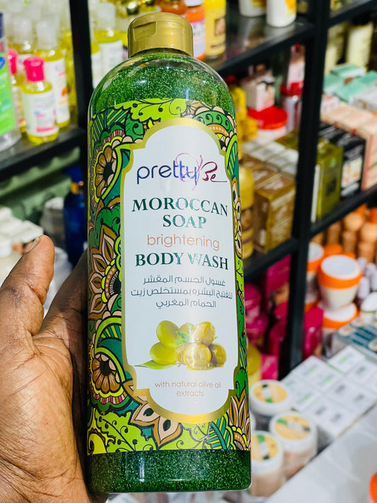 Pretty Be Moroccan Soap Brightening Body Wash With Natural Olive Oil Extracts, 1000ml