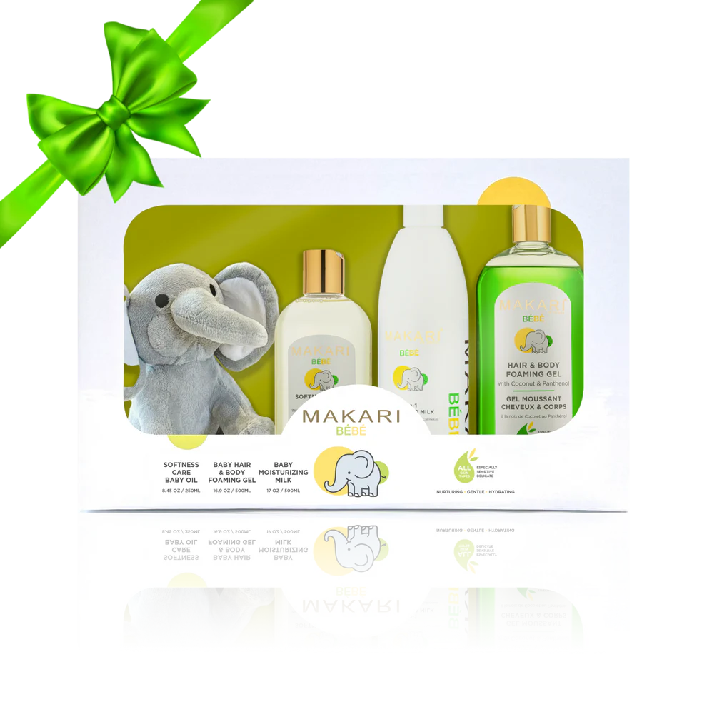 Makari baby set with oil, foaming gel, milk 500ml