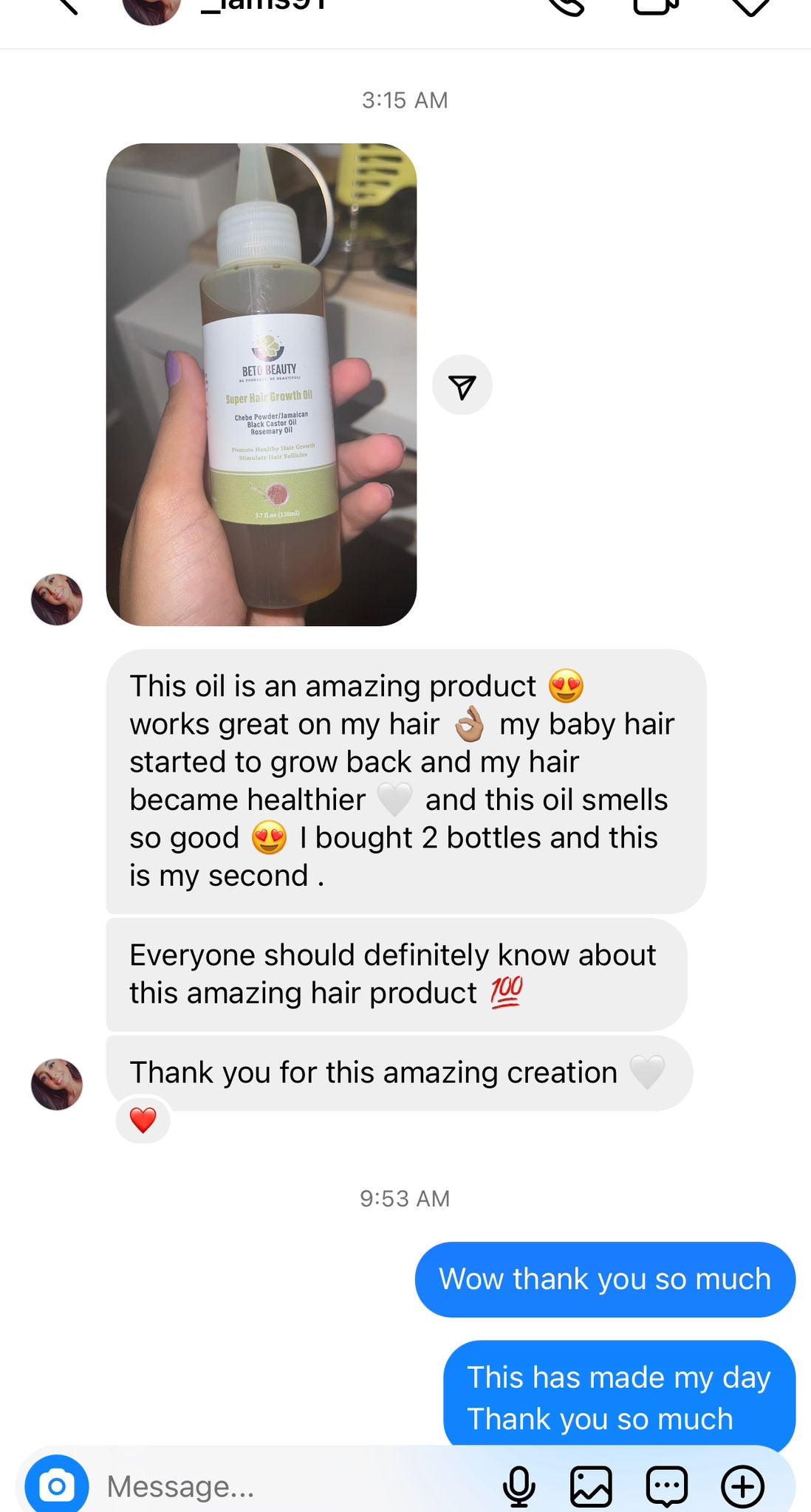 Super Hair Growth Oil