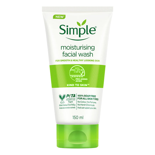 Simple moisturizing facial wash Vitamin B5+E pro Amino Acids