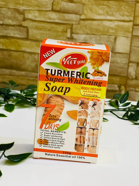 Veet Gold Turmeric Super Whitening Soap