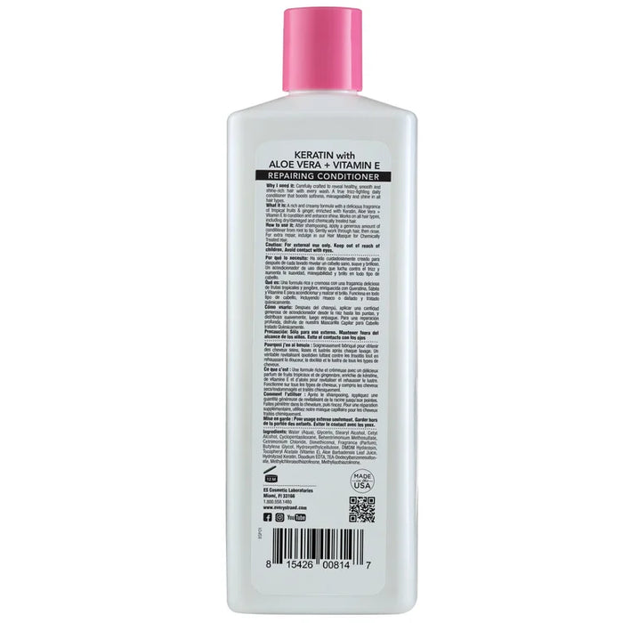 Every Strand Keratin with Aloe Vera + Vitamin E Repairing Conditioner / 13.5oz