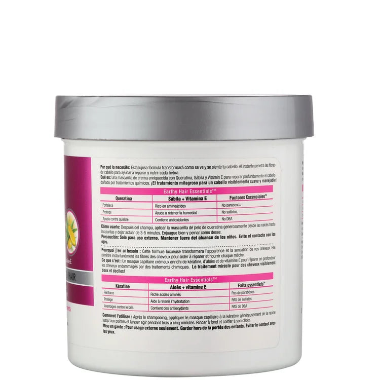 Every Strand Keratin with Aloe Vera + Vitamin E Hair Masque for Chemically Treated Hair / 15oz