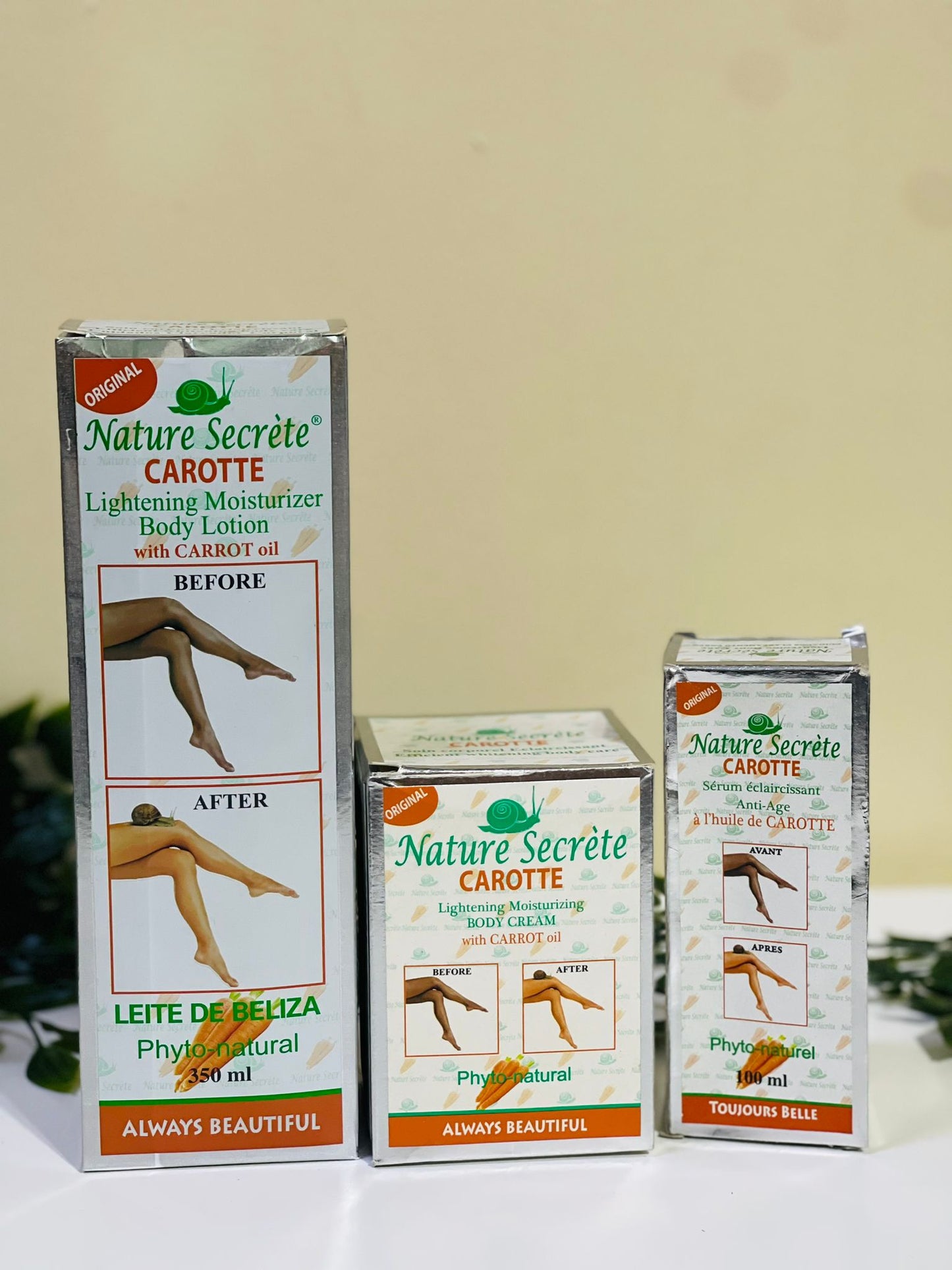 Nature Secrete Carotte Brightening And Moisturizing Cream with Carrot Oil 300g