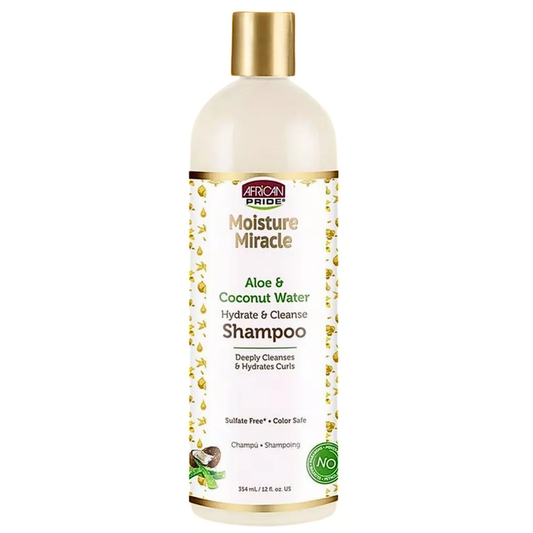 African Pride Moisture Miracle Aloe & Coconut Water Shampoo 12oz