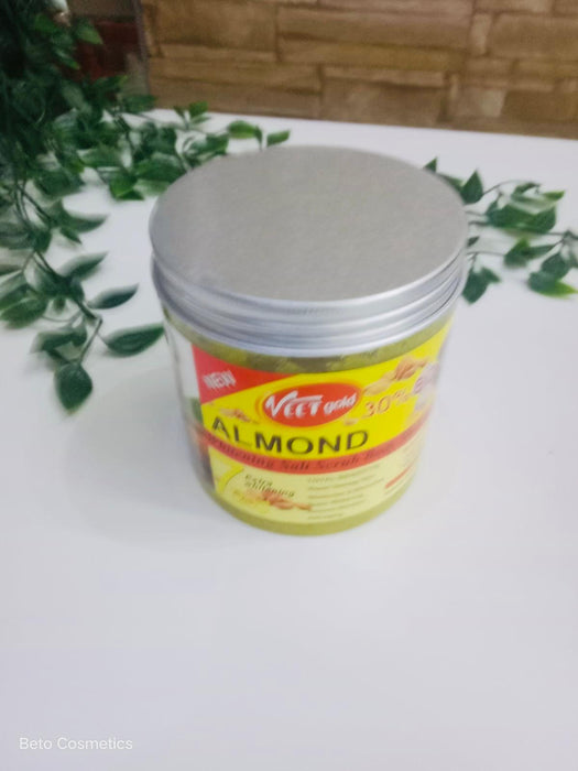 Veet Gold Almond Super Whitening Salt Body Scrub