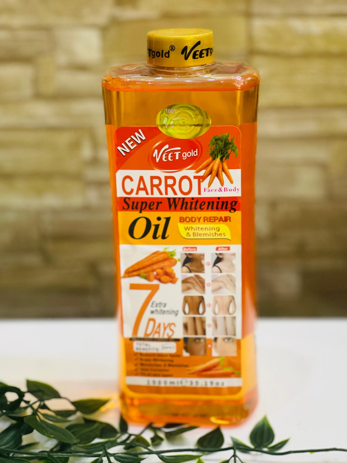 Veet Gold Carrot Whitening Oil 1000 ml
