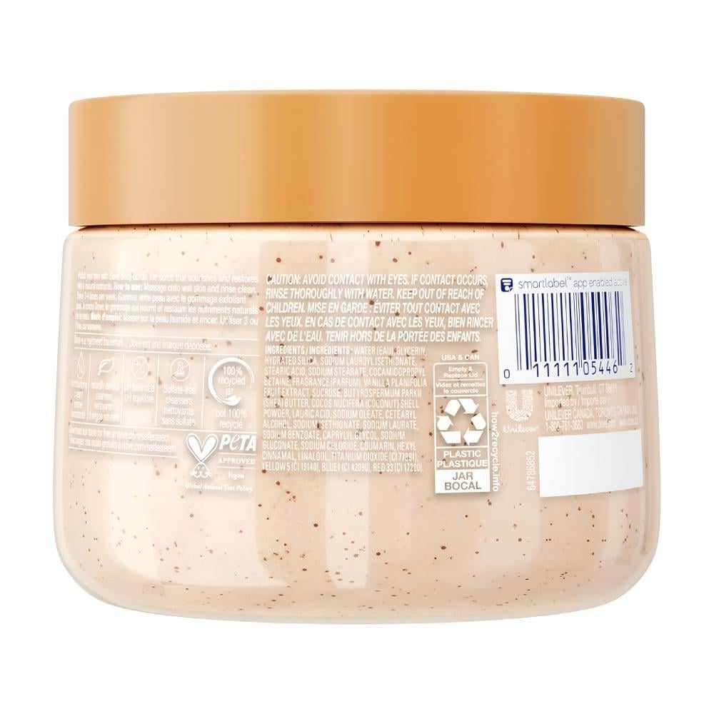 Dove Vanilla Sugar & Shea Butter Body Scrub - 425g
