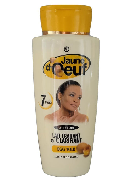 Jaune D'Oeuf Lait Eclaircissant Anti-Tache ,7 jour sans HYDROQUINONE 450ml