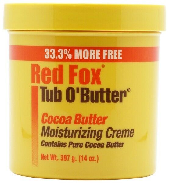 Red Fox Tub O' Butter Cocoa Moisturizing Creme | Contains Pure Cocoa Butter 397g
