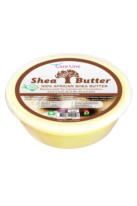 Careline Organic Shea Butter For Acne, Wrinkle, Skin Hydration and Sunburn 227g