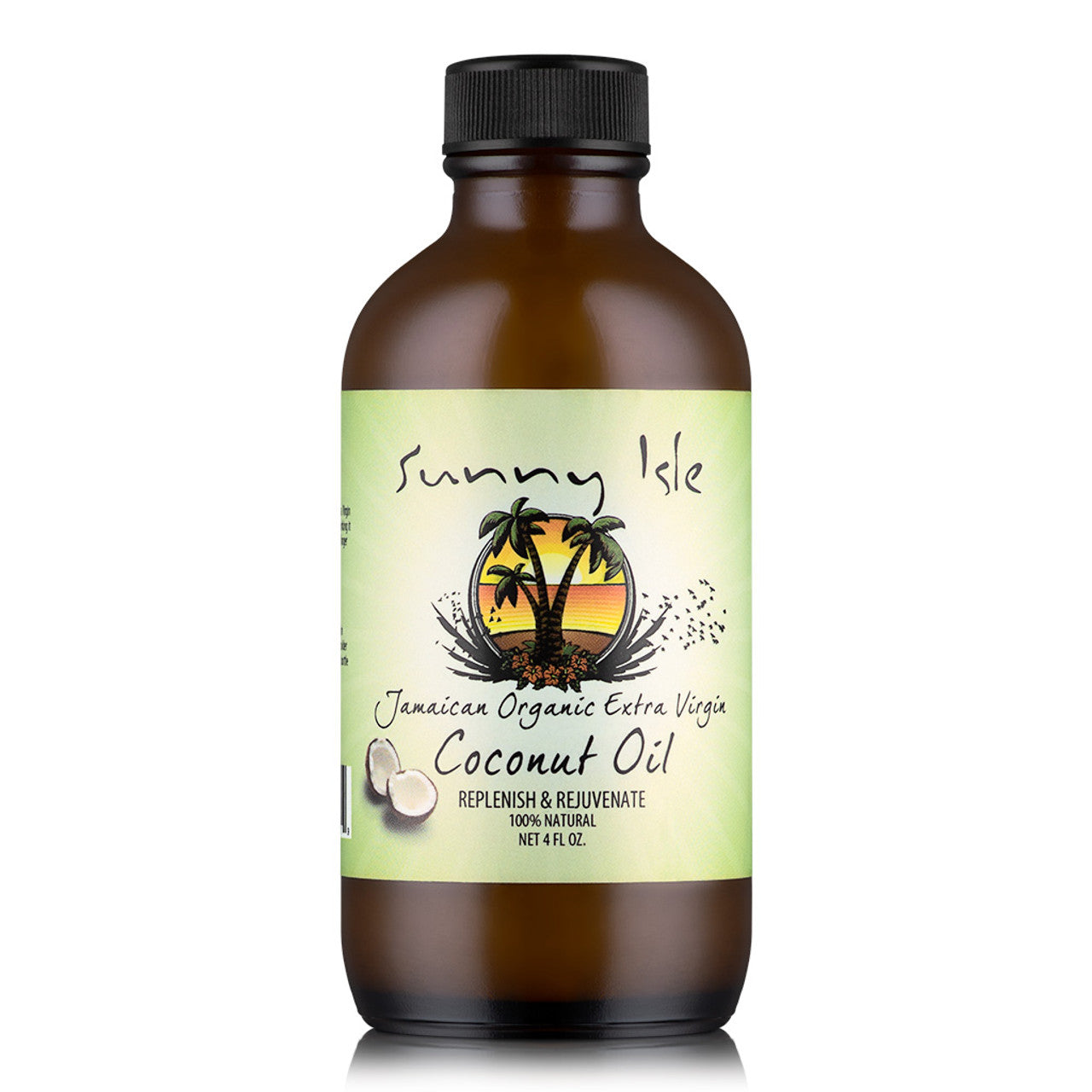 Sunny Isle Jamaican Organic Extra Virgin Coconut Oil (4 oz.)